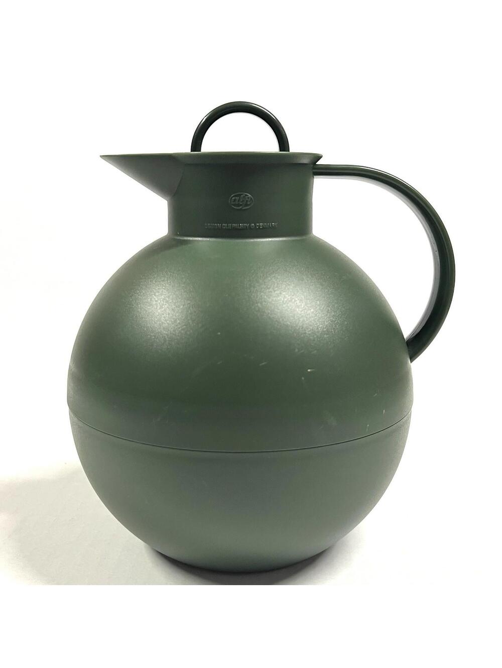 Vintage Alfi Green Kugel Coffee Tea Insulated Vaccum Carafe Screw Top - Picture 11 of 12